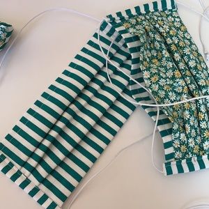 Hand made fabric face mask w/ pocket for filter